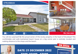 Show House in Struisbaai 21 December 2022 (R2,700,000)