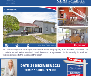 Show House in Struisbaai 21 December 2022 (R2,700,000)