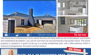 Show House in Struisbaai 23 + 29 December 2022 (R3,750,000)