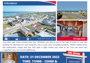 Show House in Struisbaai 21 December 2022 (R3,999,000)