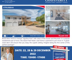 Show House in Struisbaai 22, 28 + 29 December 2022 (R3,500,000)