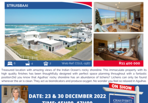 Show House in Struisbaai 23 + 30 December 2022 (R11,400,000)