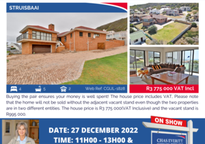 Show House in Struisbaai 27 December 2022 (R3,775,000)