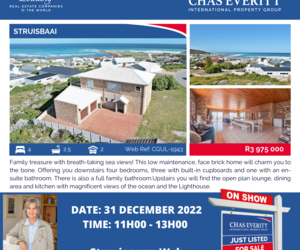 Show House in Struisbaai 31 December 2022 (R3,975,000)